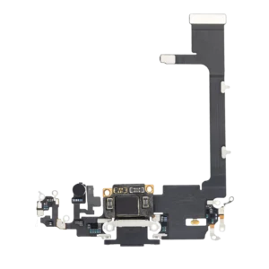 Charging Port Flex Cable With Board For iPhone 11 Pro (Premium) (Space Gray)