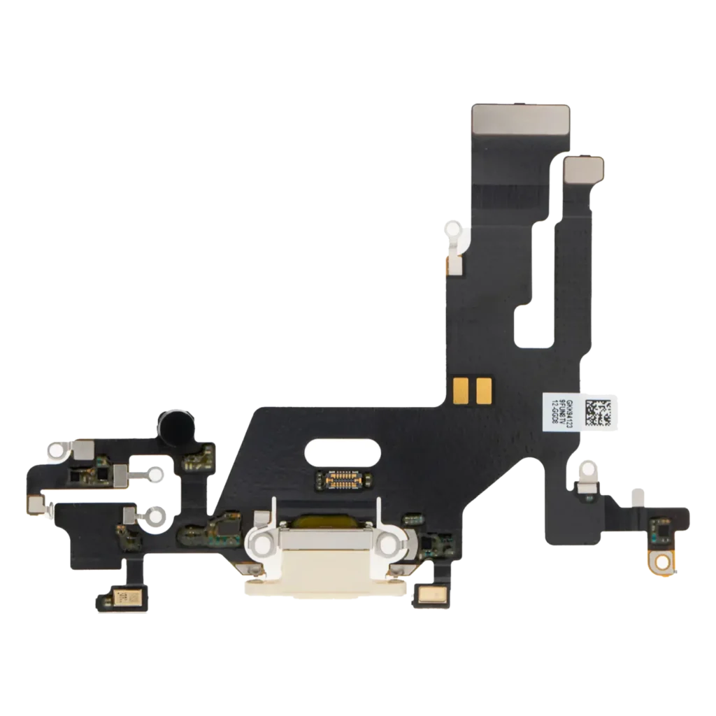 Charging Port Flex Cable For iPhone 11 (Premium) (White)