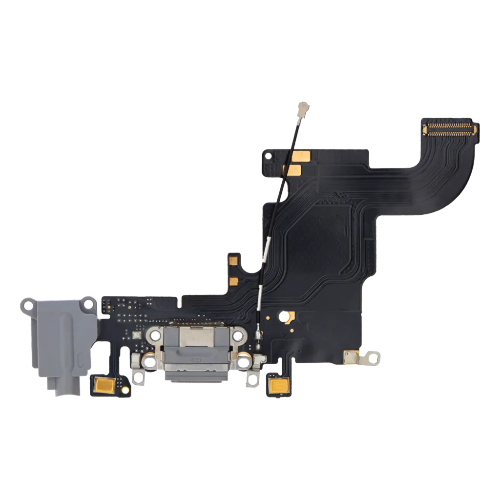 Charging Port Flex Cable For iPhone 6S (Premium) (Space Gray)