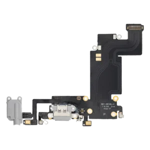 Charging Port Flex Cable For iPhone 6S Plus (Aftermarket) (Silver)