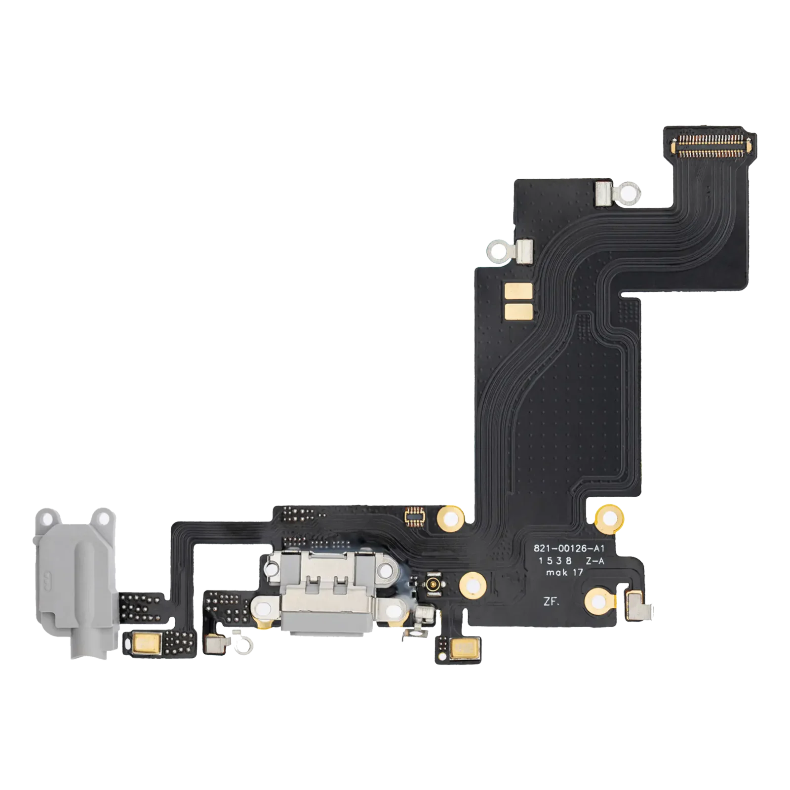 Charging Port Flex Cable For iPhone 6S Plus (Aftermarket) (Silver)
