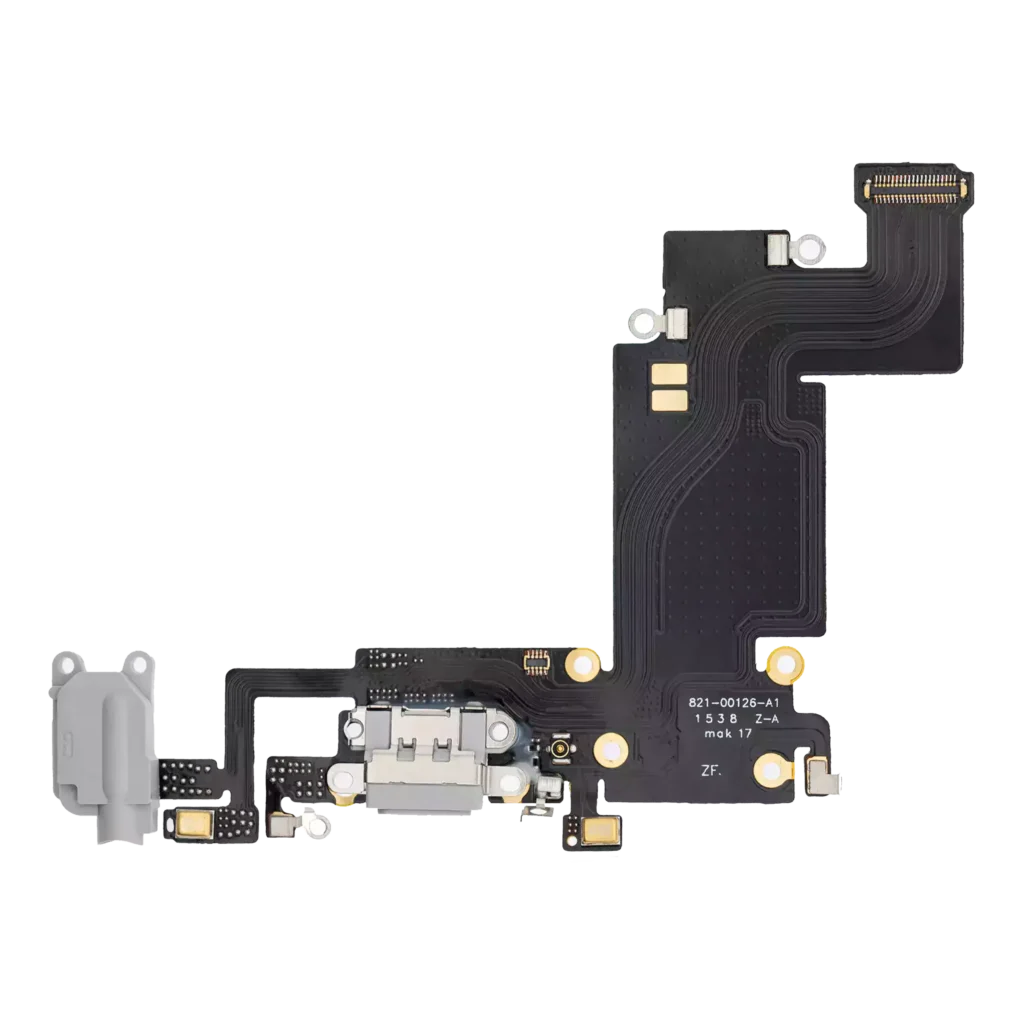 Charging Port Flex Cable For iPhone 6S Plus (Premium) (Silver)