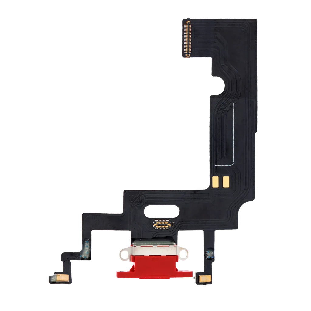 Charging Port Flex Cable For iPhone XR (Aftermarket) (Red)