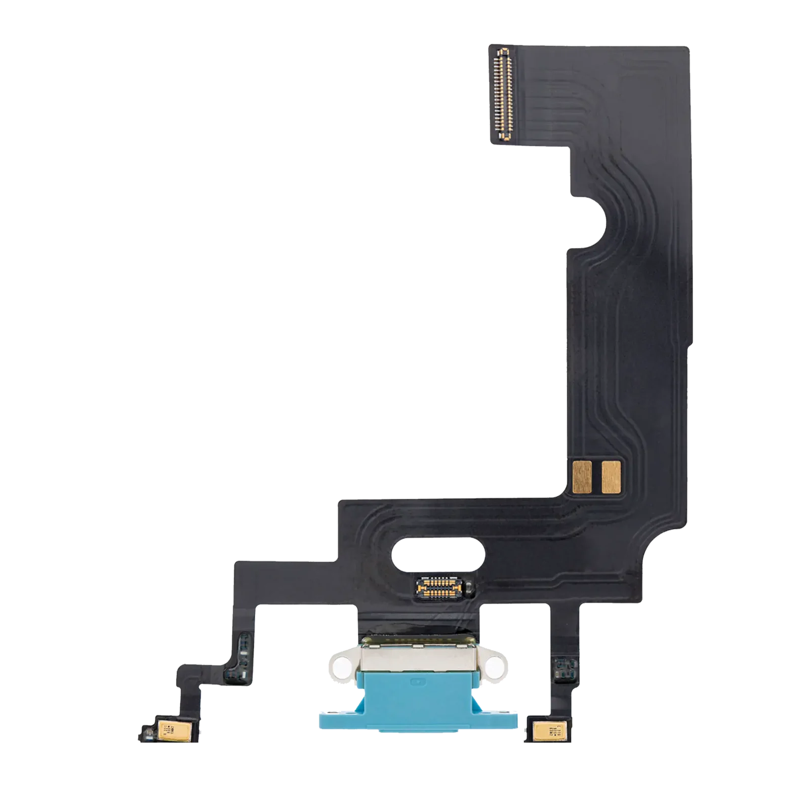 Charging Port Flex Cable For iPhone XR (Aftermarket) (Blue)
