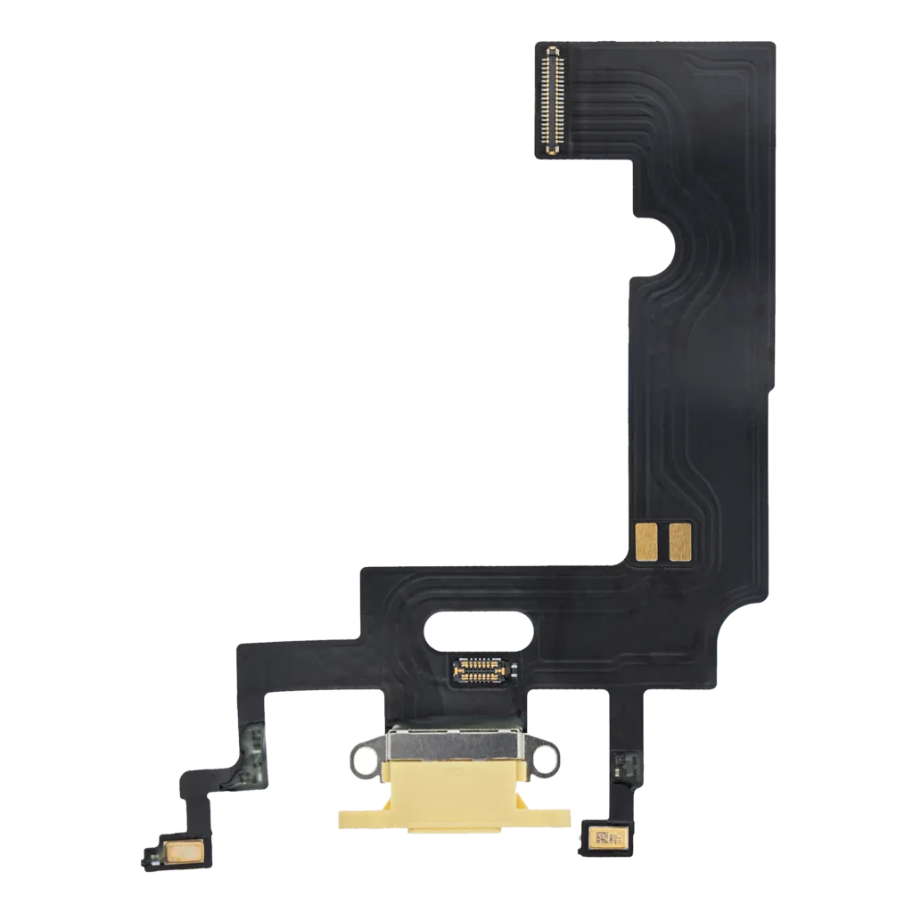 Charging Port Flex Cable For iPhone XR (Premium) (Yellow)