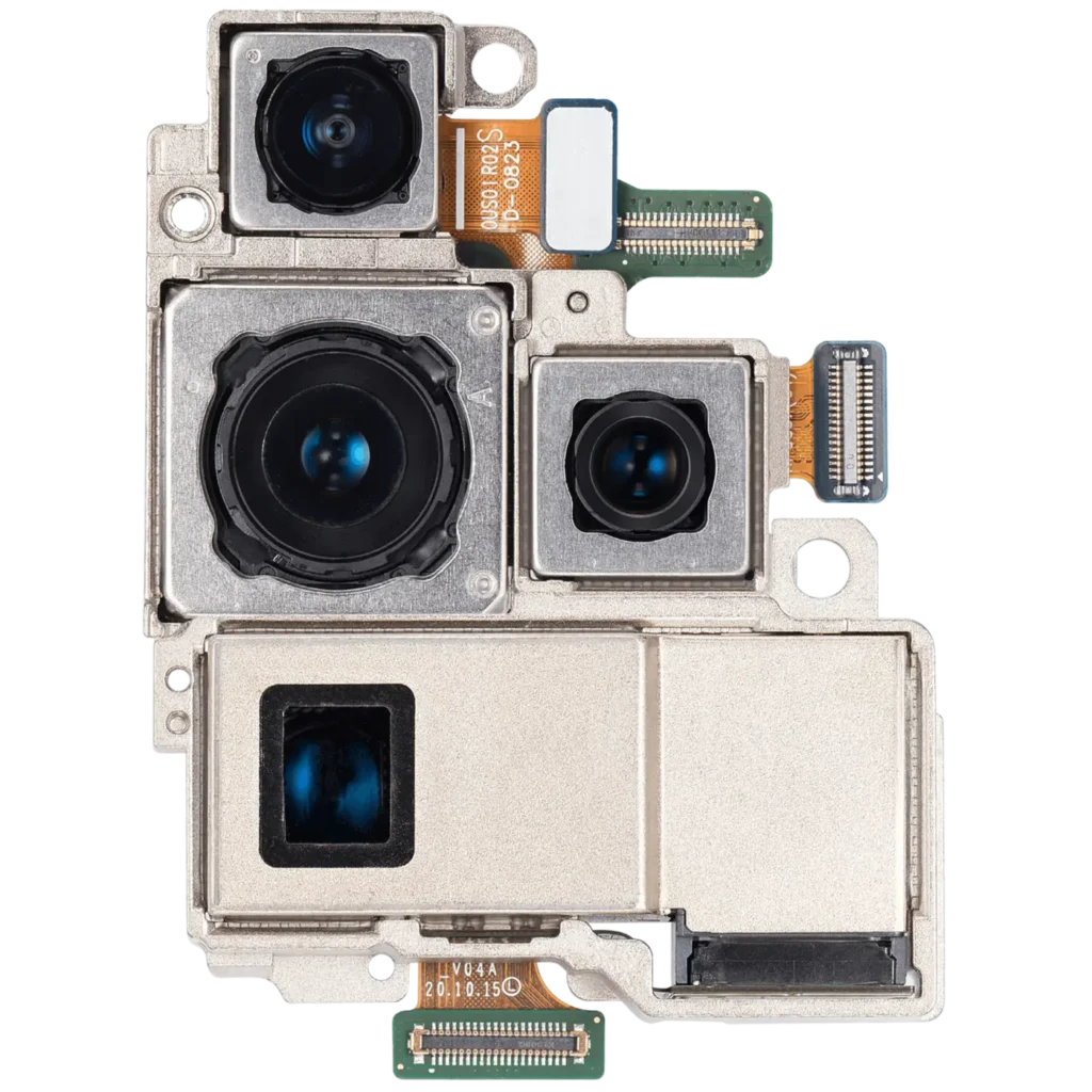 Back Camera Assembly (Wide & Telephoto & Ultrawide & Periscope & Telephoto) For Samsung Galaxy S21 Ultra 5G (Used OEM Pull: Grade B)