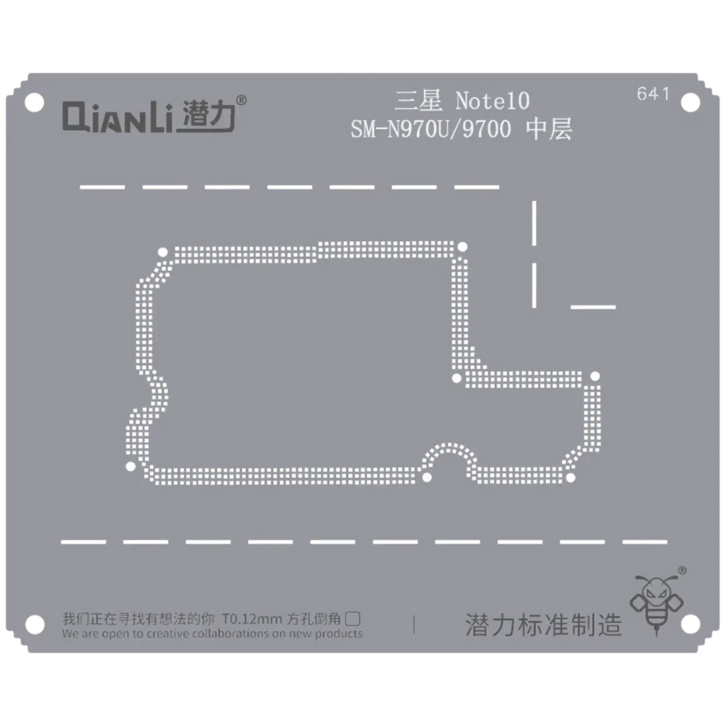 Bumblebee Stencil (QS641) For Samsung Note 10 SM-N970U/9700 Middle Frame (Qianli)