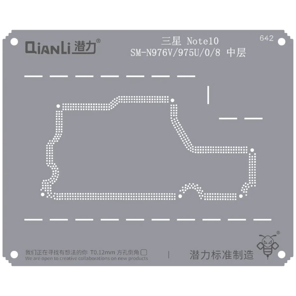 Bumblebee Stencil (QS642) For Samsung Note 10 SM-N976V/975U/0/8 Middle Frame (Qianli)