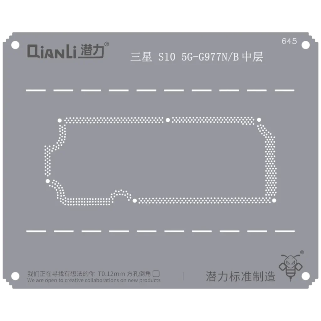Bumblebee Stencil (QS645) For Samsung S10 5G-G977N/B Middle Frame (Qianli)