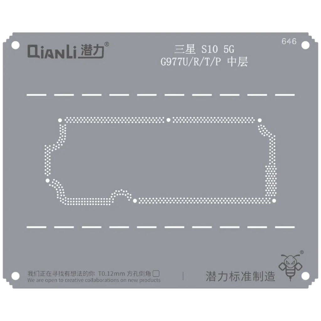 Bumblebee Stencil (QS646) For Samsung S10 5G G977U/R/T/P Middle Frame (Qianli)