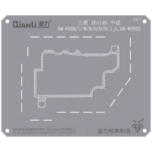 Bumblebee Stencil (QS661) For Samsung Z Fold 3 (SM-F926/U/W/B/N/O/D/J_S,SM-W2022) Middle Frame (Qianli)