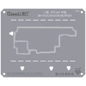 Bumblebee Stencil (QS664) For Samsung Z Flip 4 (SM-F721U/B/O/D/W/BE/W7023) Middle Frame (Qianli)
