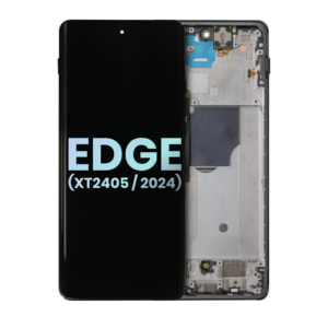 OLED Assembly With Frame For Motorola Edge (XT2405 / 2024) (Genuine OEM) (Black)