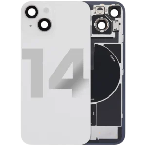 Back Glass w/ MagSafe Magnet & NFC & Flashlight Flex For iPhone 14 (Used OEM Pull: Grade A) (Starlight)