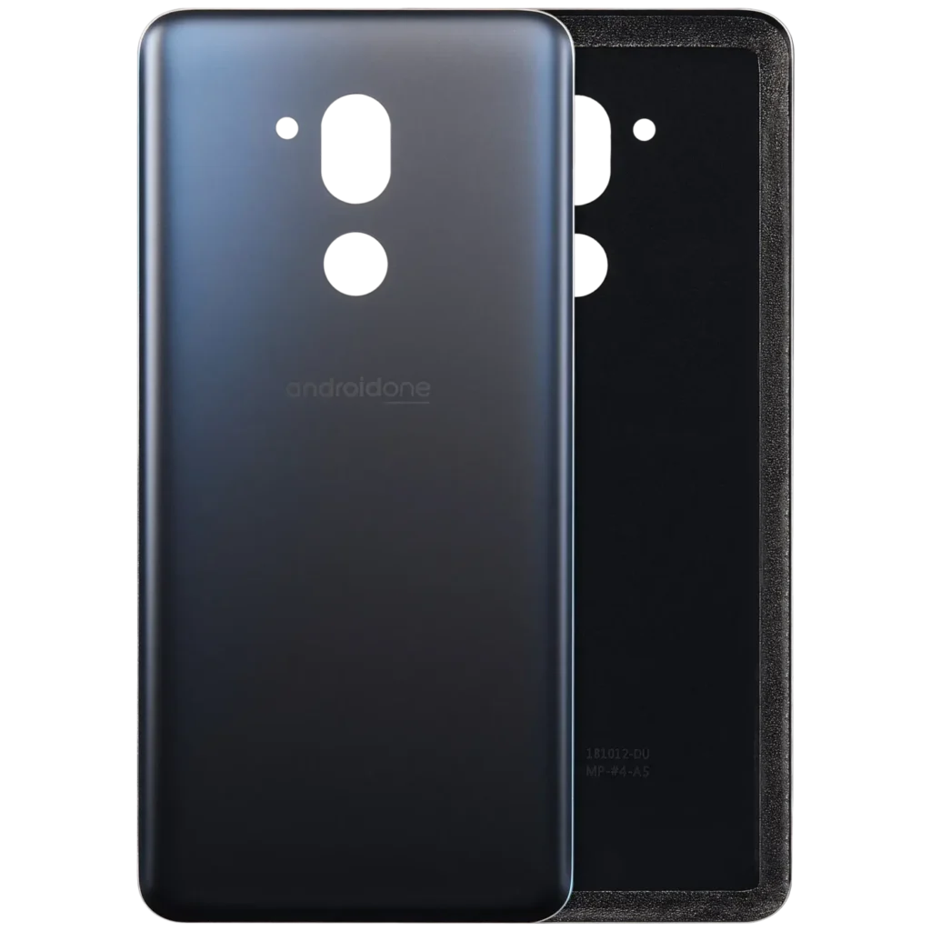 Back Cover Glass With Adhesive Pre-Installed For LG G7 One (New Aurora Black)