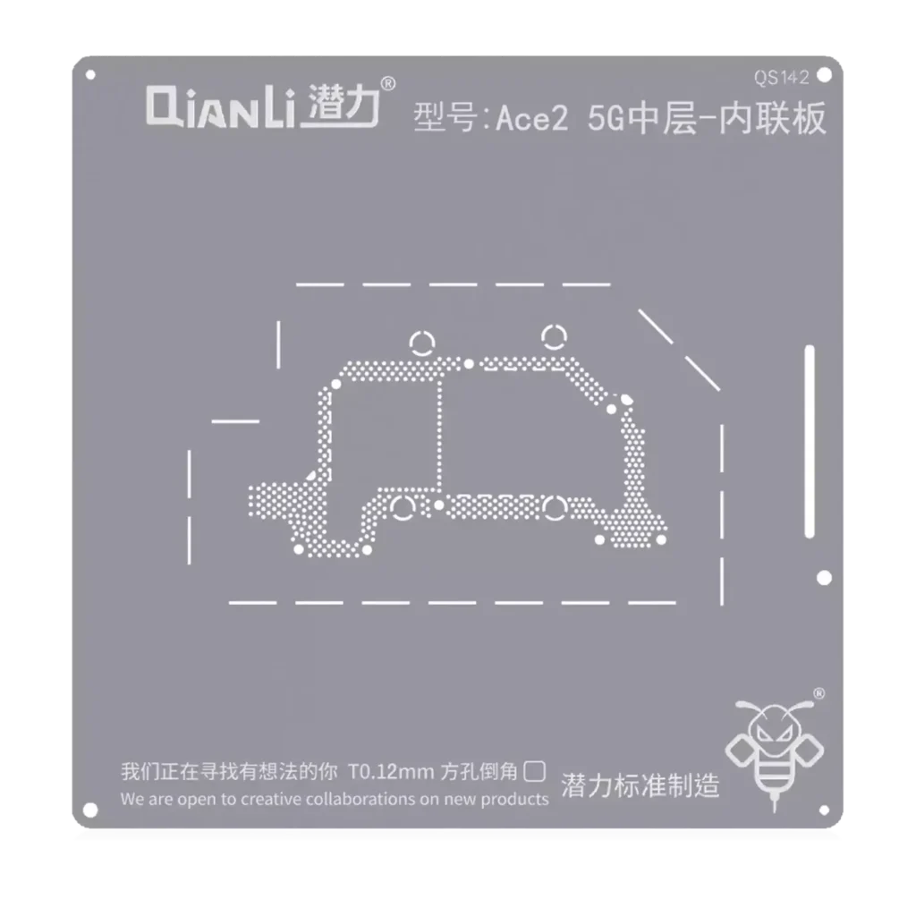 Bumblebee Stencil (QS142) For OPPO ACE 2 5G Middle Layered-Inline Board (Qianli)