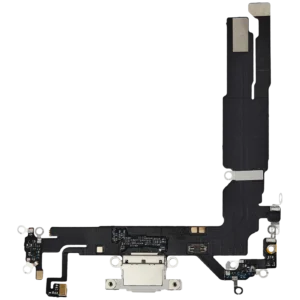 Charging Port Flex Cable For iPhone 16 (Aftermarket Plus) (White)