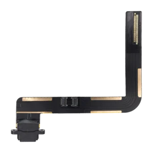 Charging Port Flex Cable For iPad Air 1 / iPad 5 (2017) / iPad 6 (2018) (Soldering Required) (Premium) (Black)
