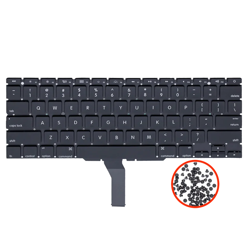 Keyboard W/ Backlight & Screws (US English) For MacBook Air 11" A1465 (2012-2015) / A1370 (2011)