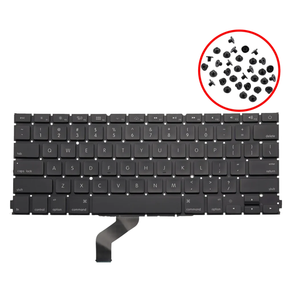 Keyboard W/ Backlight & Screws (US English) For MacBook Pro 13" A1425 (2012-2013)