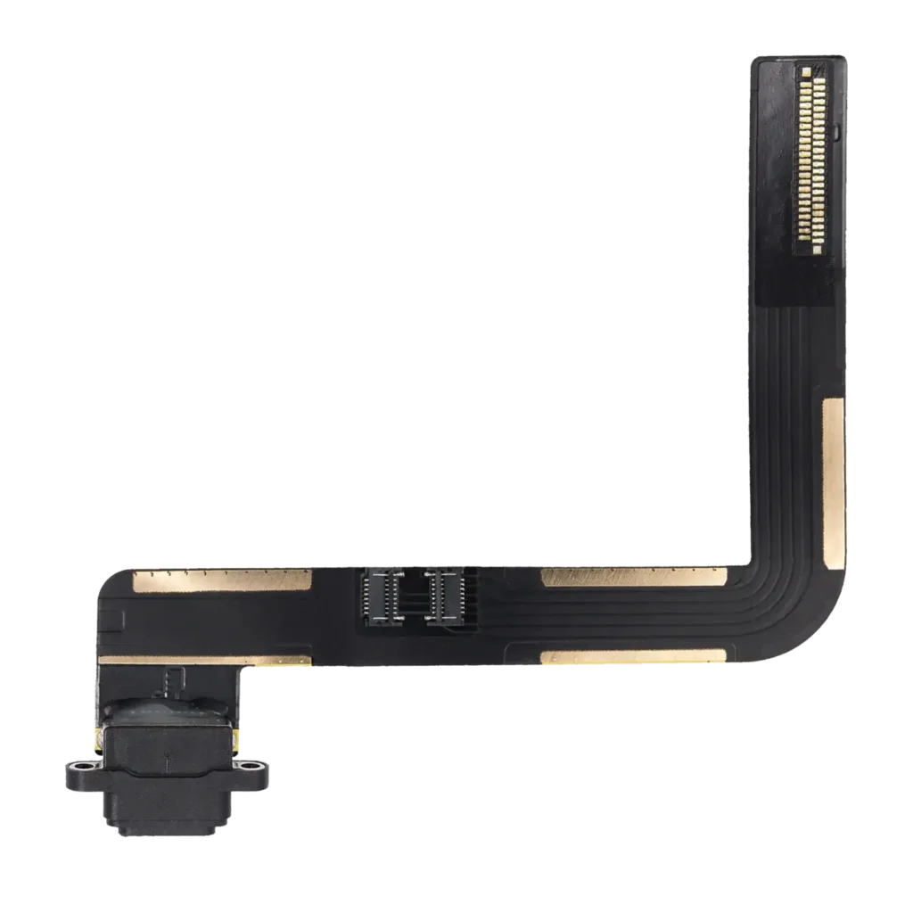 Charging Port Flex Cable For iPad Air 1 / iPad 5 (2017) / iPad 6 (2018) (Soldering Required) (Aftermarket Plus) (Black)