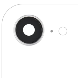 Back Camera Lens With Bracket & Bezel For iPhone 16e / 17e (Premium) (White)