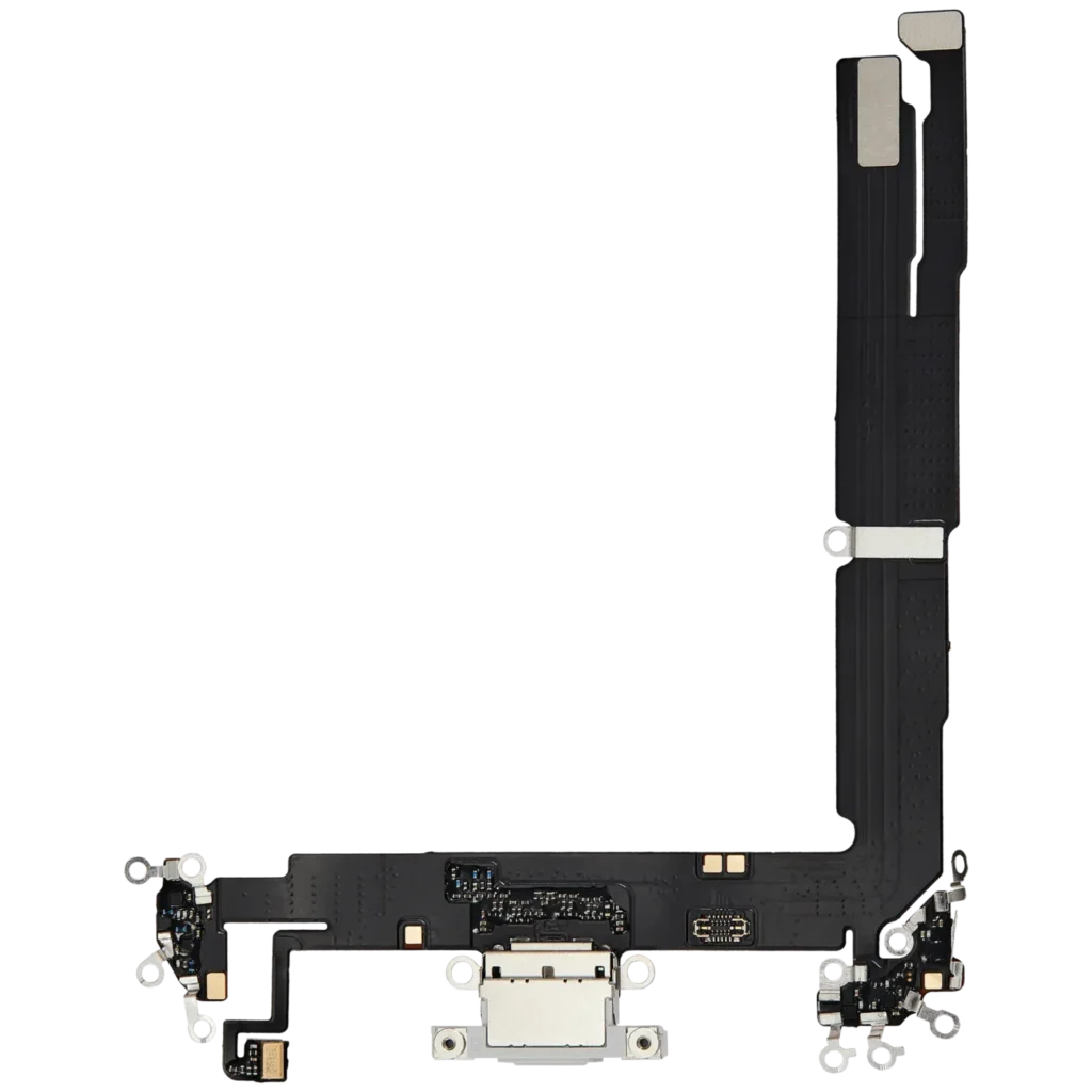 Charging Port Flex Cable For iPhone 16 Plus (Aftermarket Plus) (White)