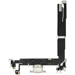 Charging Port Flex Cable For iPhone 16 Plus (Aftermarket Plus) (White)