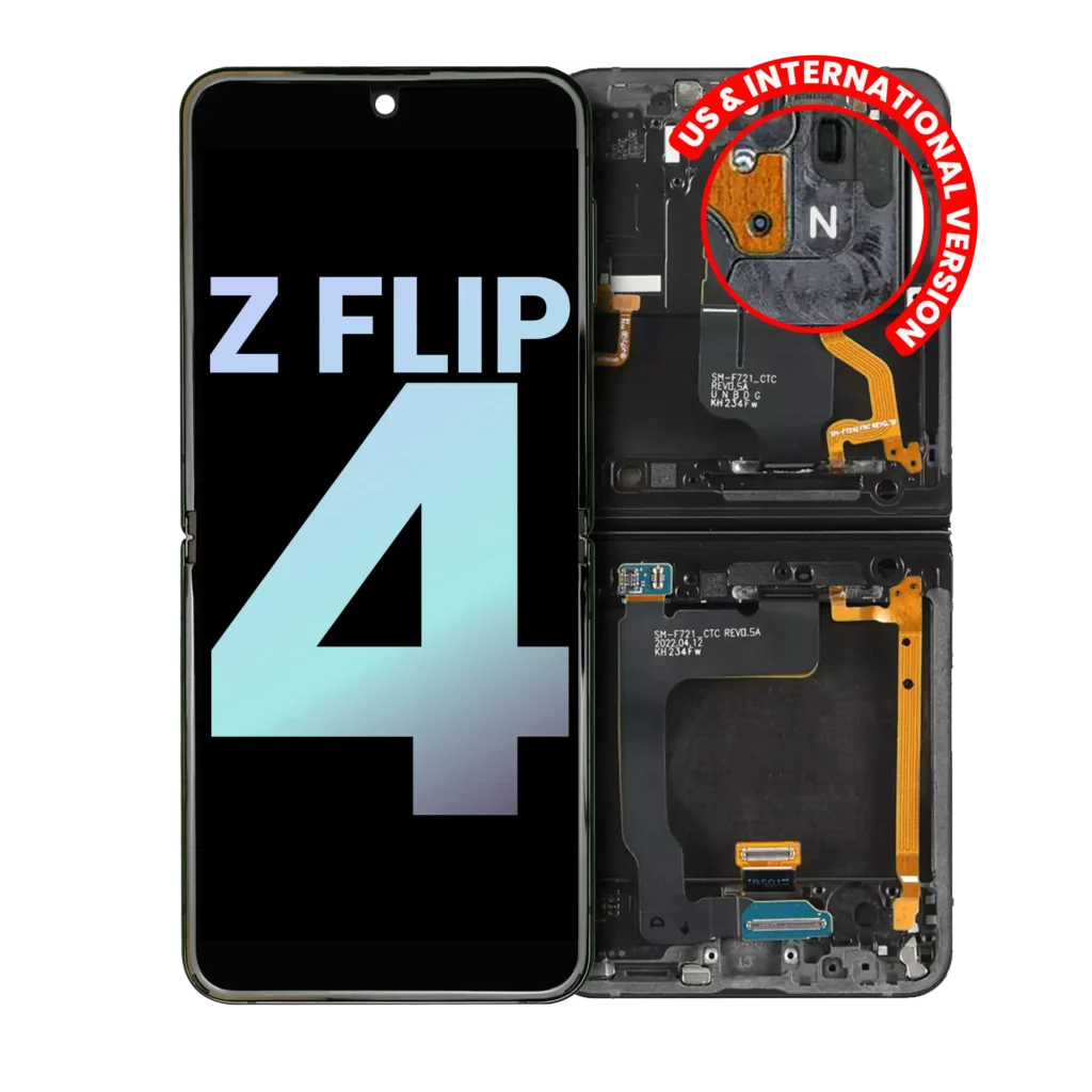 Inner OLED Assembly With Frame For Samsung Galaxy Z Flip 4 5G (US & International) (Service Pack) (Navy)