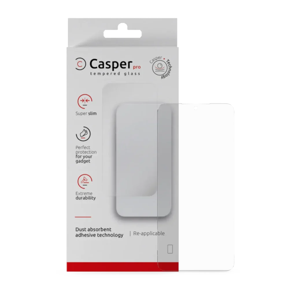 Casper Pro Tempered Glass For Samsung Galaxy S25 Edge (Retail Pack) (Clear)