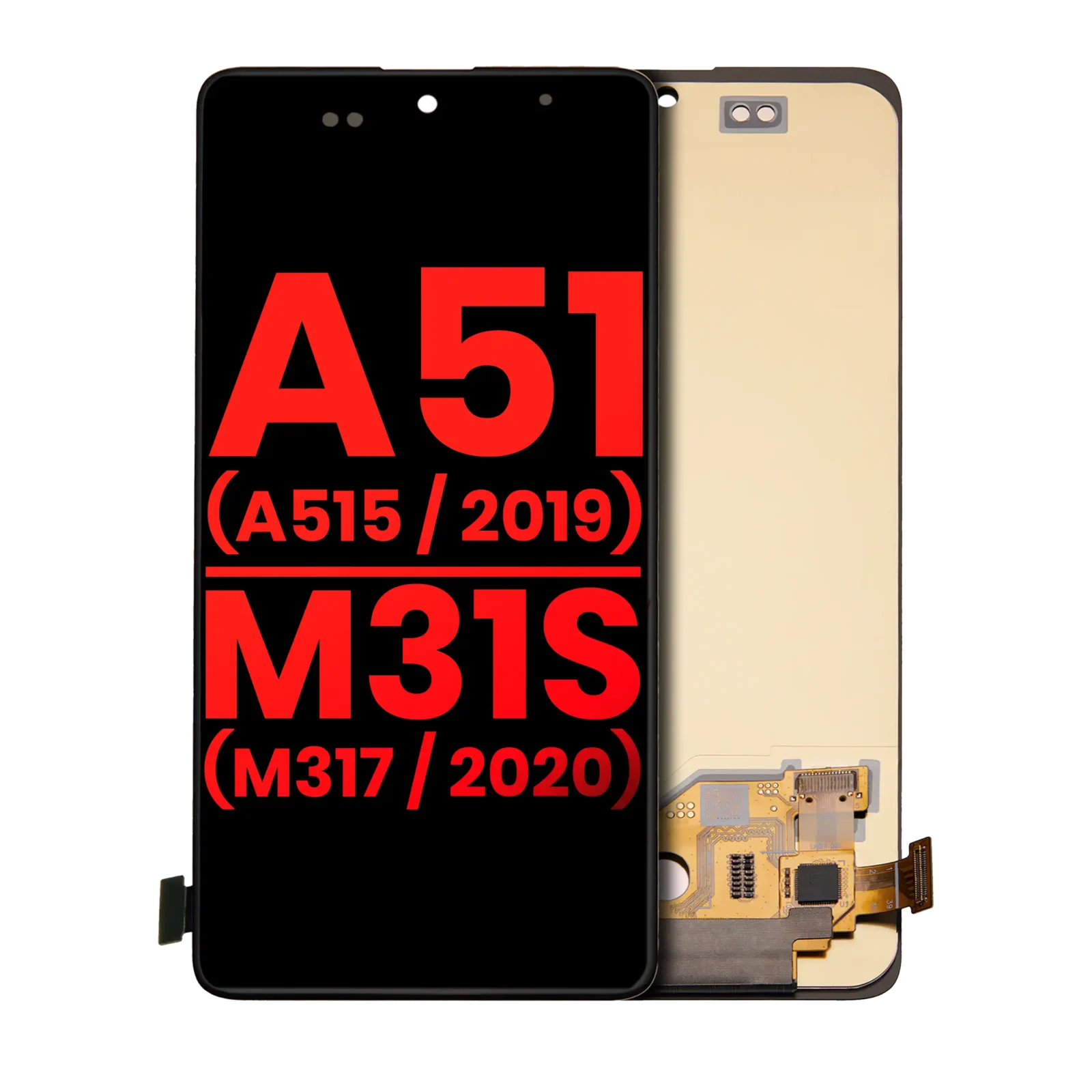 OLED Assembly Without Frame For Samsung Galaxy A51 4G (A515 / 2019) / M31S (M317 / 2020) (6.33") (Aftermarket Plus) (All Colors)
