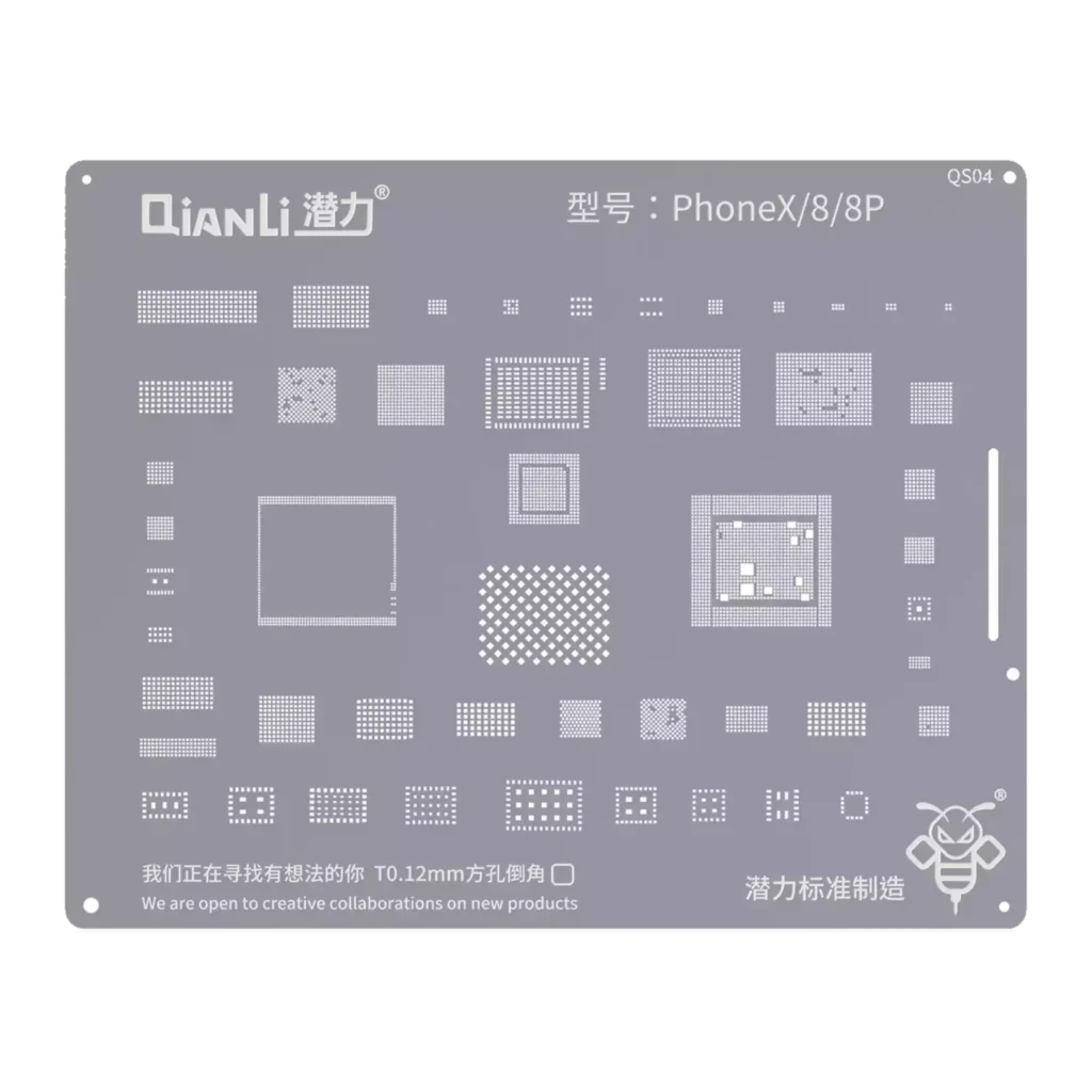 Bumblebee Stencil (QS04) For iPhone X / 8 / 8 Plus (Qianli)