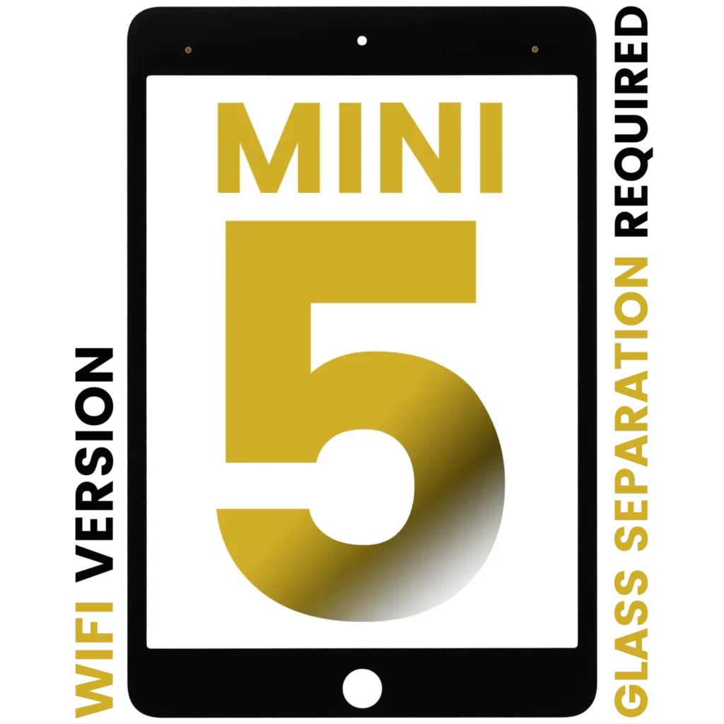 Front Glass For iPad Mini 5 (Glass Separation Required) (WiFi Only) (Black)