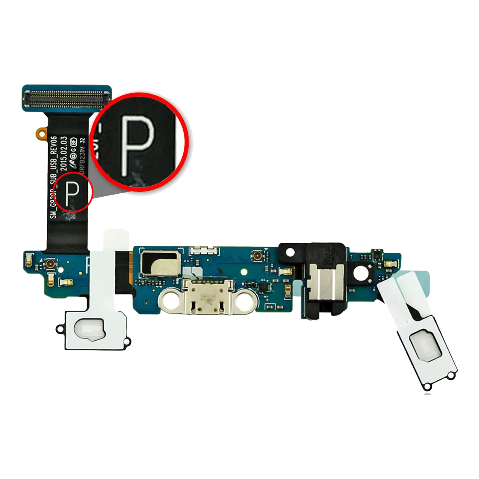 Charging Port Flex Cable For Samsung Galaxy S6 (G920P) (Sprint)