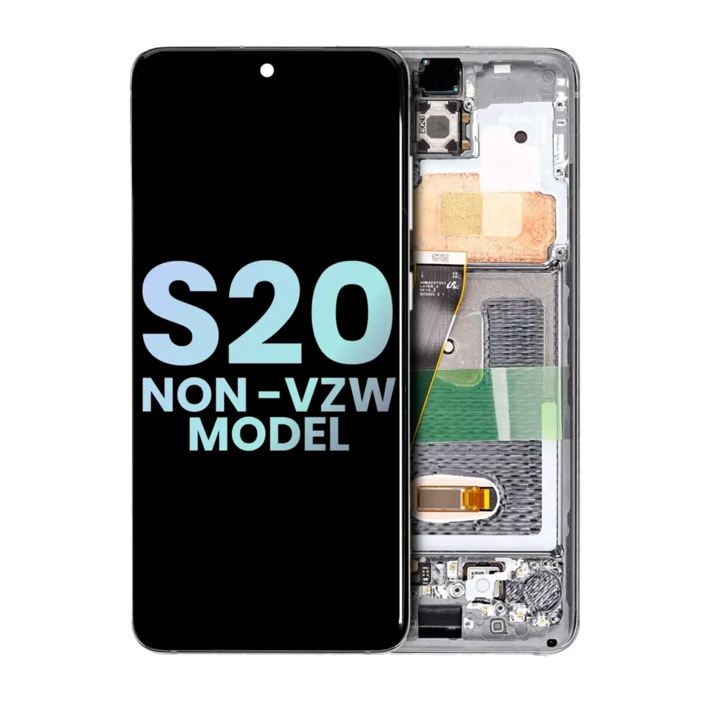OLED Assembly With Frame For Samsung Galaxy S20 5G (Non-Verizon 5G UW Frame) (Service Pack) (Cosmic Gray)