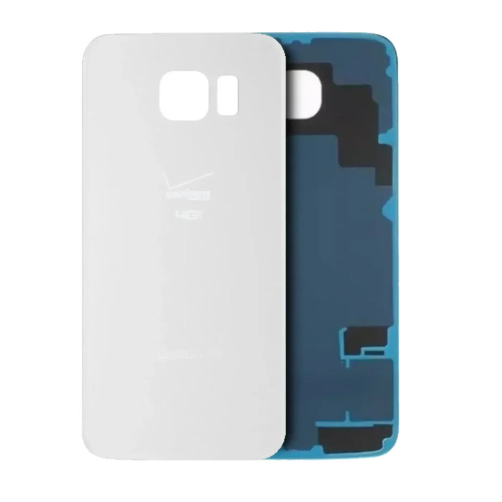 Back Cover Glass For Samsung Galaxy S6 (Verizon 4G) (Service Pack) (White)