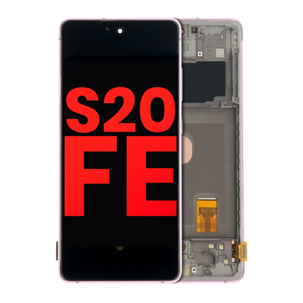 OLED Assembly With Frame For Samsung Galaxy S20 FE 4G / 5G (Aftermarket Plus) (Cloud Lavender)