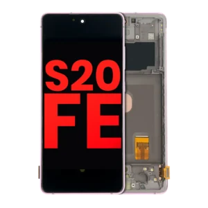 OLED Assembly With Frame For Samsung Galaxy S20 FE 4G / 5G (Aftermarket Plus) (Cloud Lavender)