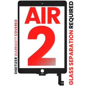 Digitizer For iPad Air 2 (OCA Pre-Installed & Glass Separation Required) (Aftermarket Pro: XO7-2) (Black)