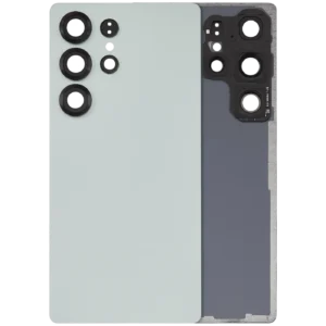 Back Cover Glass With Camera Lens For Samsung Galaxy S25 Ultra 5G (No Logo) (Aftermarket Plus) (Titanium Jade Green)