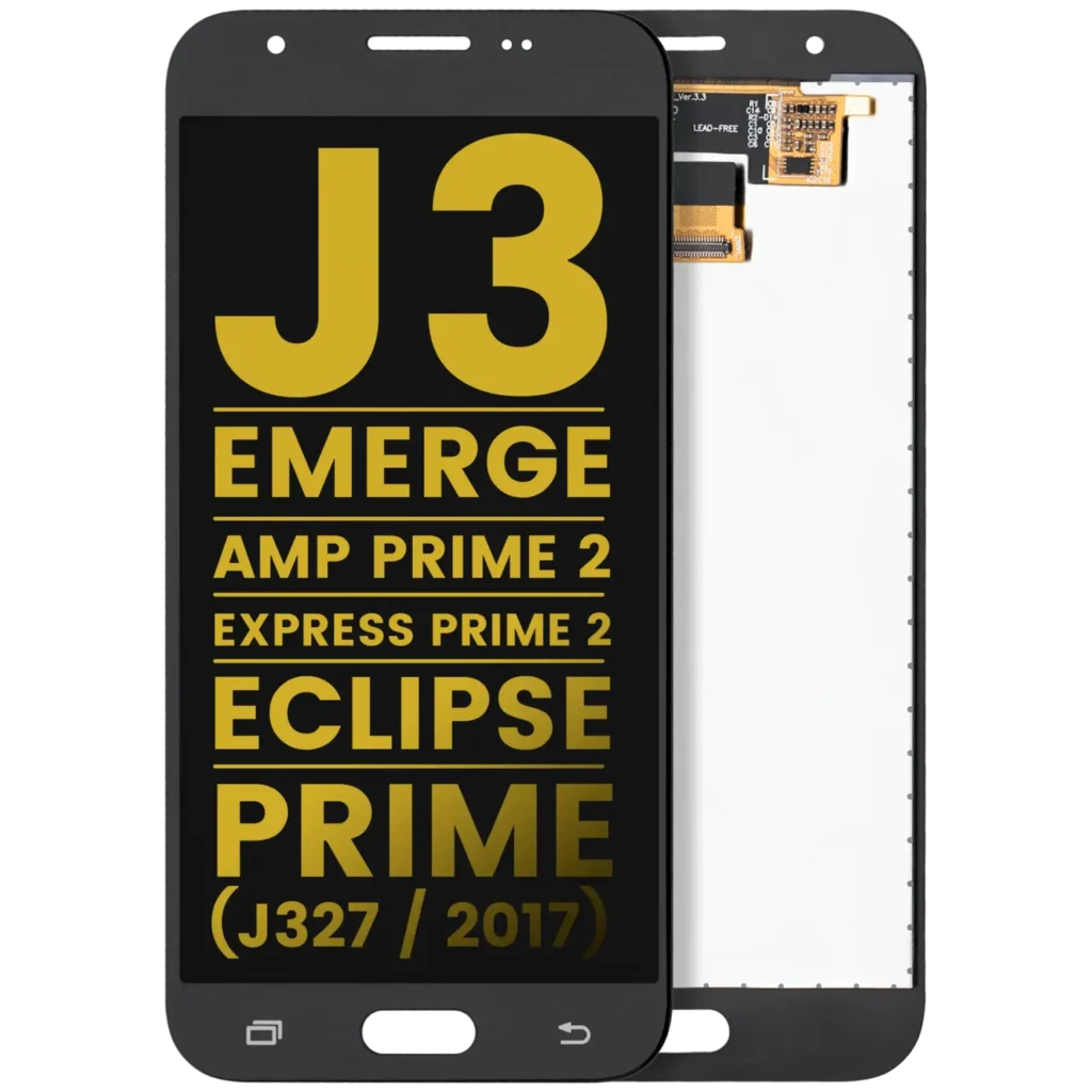 LCD Assembly Without Frame For Samsung Galaxy J3 / Emerge / Amp Prime 2 / Express Prime 2 / Eclipse / Prime (J327 / 2017) (Refurbished) (Black)