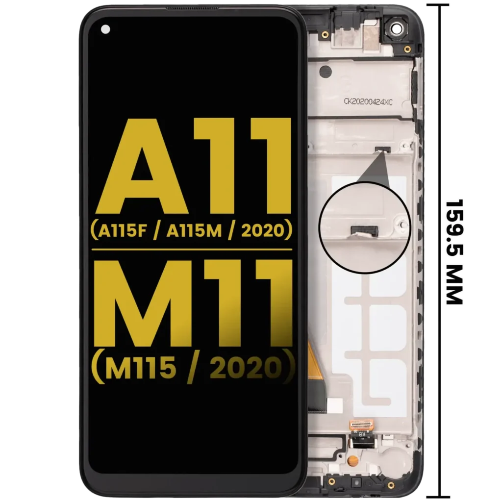 LCD Assembly With Frame For Samsung Galaxy A11 (A115F/ A115M / 2020) / M11 (M115 /2020) (International Version) (Refurbished) (All Colors)