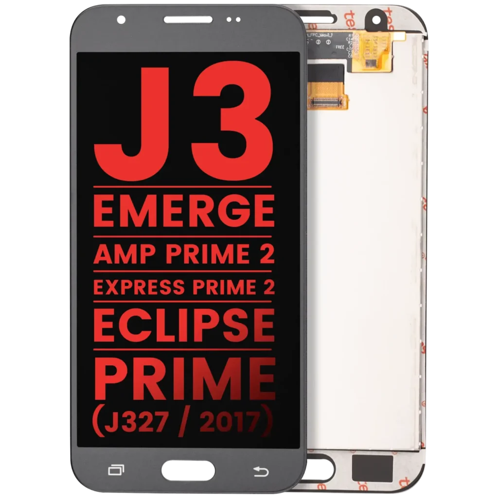 LCD Assembly Without Frame For Samsung Galaxy J3 / Emerge / Amp Prime 2 / Express Prime 2 / Eclipse / Prime (J327 / 2017) (Aftermarket Plus) (Silver / Gray)