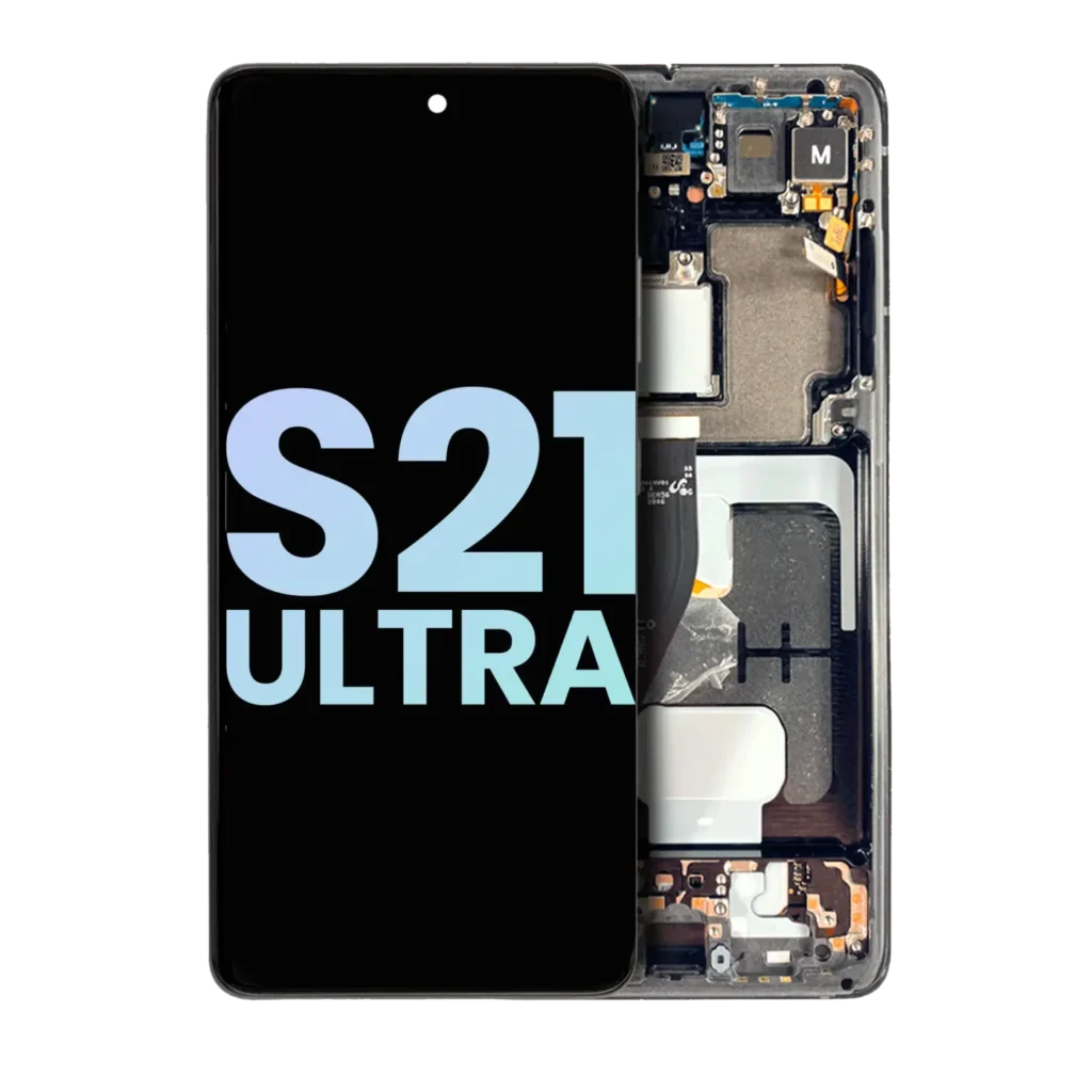 OLED Assembly With Frame For Samsung Galaxy S21 Ultra 5G (Service Pack) (Phantom Black)