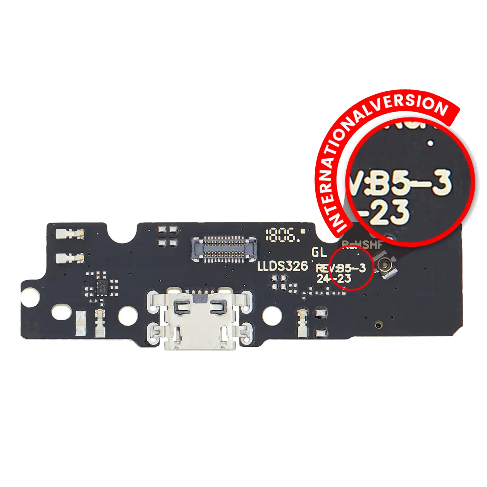 Charging Port Assembly For Motorola Moto E5 Plus (XT1924 / 2018) / E5 Supra (XT1924-6 / 2018) (International Version) (Aftermarket Plus)