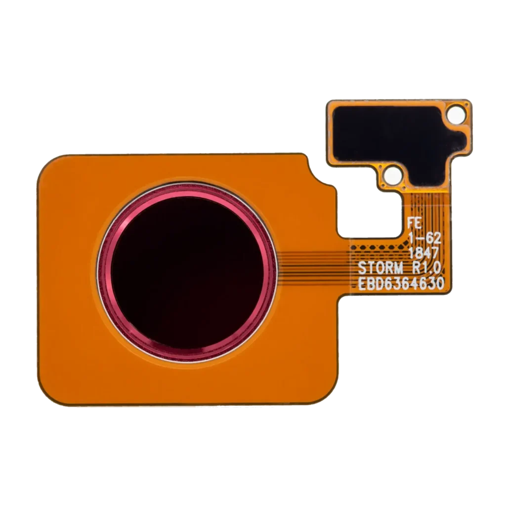 Home Button Fingerprint Sensor With Flex For LG G8 ThinQ / LG V50 ThinQ (Red)