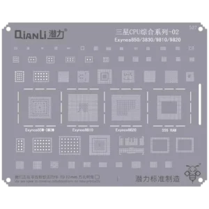 Bumblebee Stencil (QS527) Samsung CPU 02-Exynos850 / 3830 / 9810 / 9820 (Qianli)