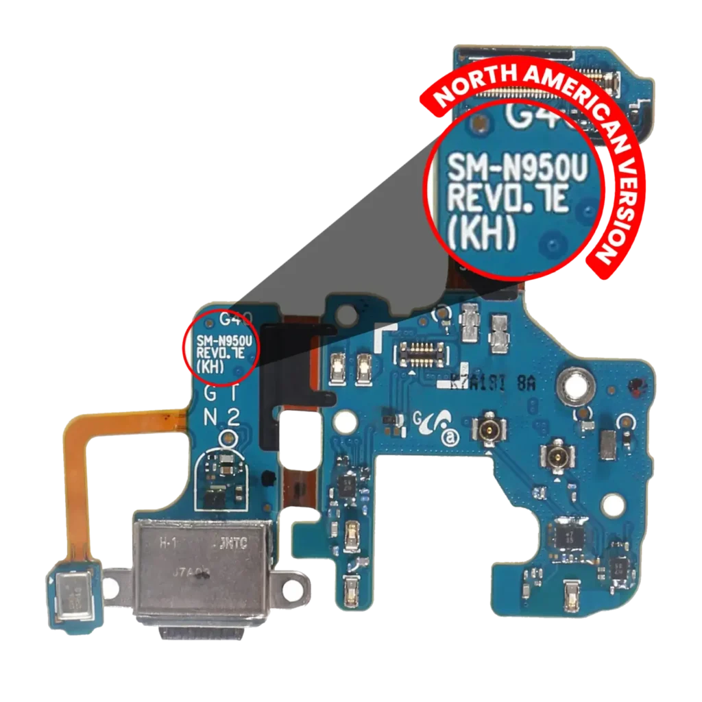 Charging Port With Flex Cable For Samsung Galaxy Note 8 (N950U) (North America Version) (Service Pack)
