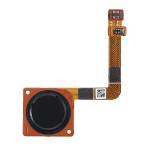 Home Button With Fingerprint Sensor Flex Cable For Motorola Moto G7 (XT1962 / 2019) (Ceramic Black)