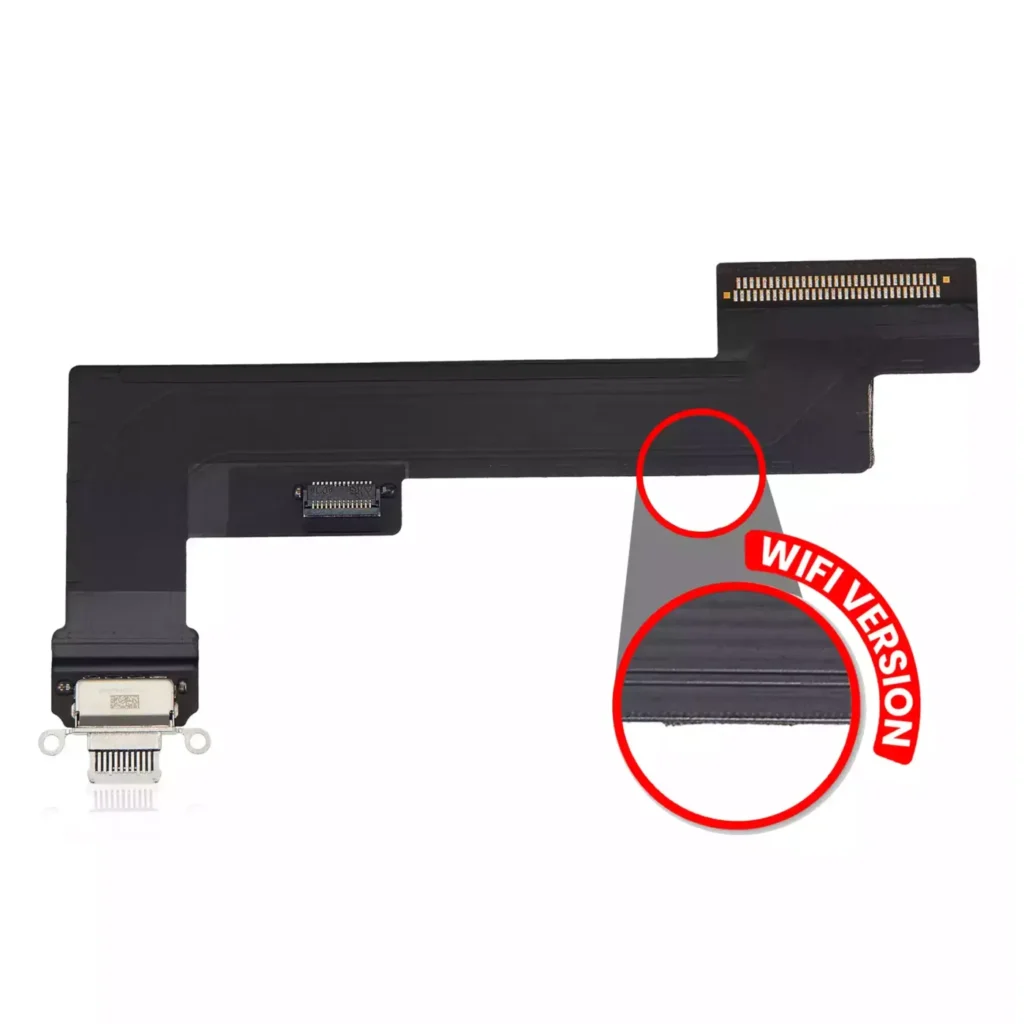 Charging Port Flex Cable For iPad Air 4 (WiFi Only) (Used OEM Pull: Grade A) (White)